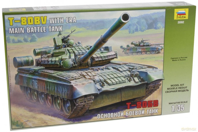 ZVEZDA T80BV Russian Main Battle Tank 3592 [MODELARSTWO]