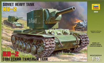 ZVEZDA Soviet Heavy Tank KV2 3608 [MODELARSTWO]