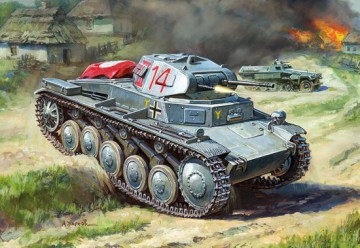 ZVEZDA German Light Tank Pz.Kp.fw II 6102 [MODELARSTWO]