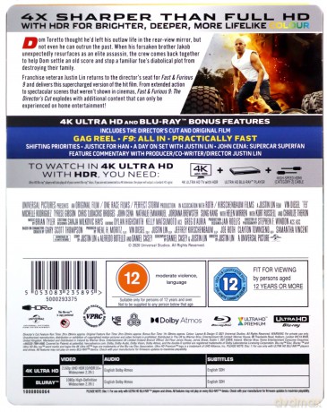 Fast And Furious 9 (Szybcy i wściekli 9) (steelbook) [Blu-Ray 4K]+[Blu-Ray]