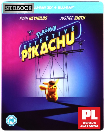 Pokémon: Detektyw Pikachu (steelbook) [Blu-Ray 3D]+[Blu-Ray]
