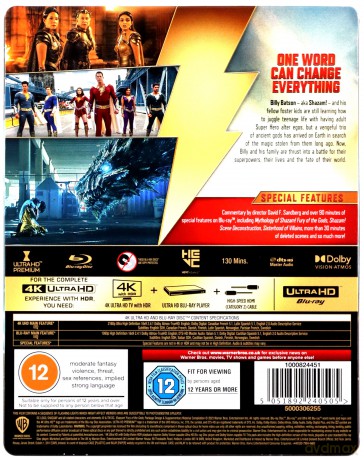 Shazam! Fury of the Gods (Shazam! Gniew bogów) (steelbook) [Blu-Ray]