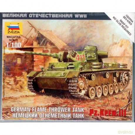 ZVEZDA Pz.Kpfw.III Flamethrower Tank 6162 [MODELARSTWO]