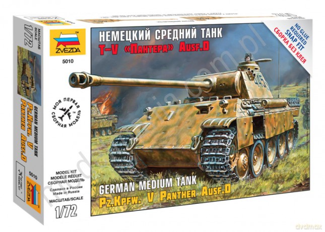 ZVEZDA Pz. Kpfw. V Panther Ausf.D 5010 [MODELARSTWO]