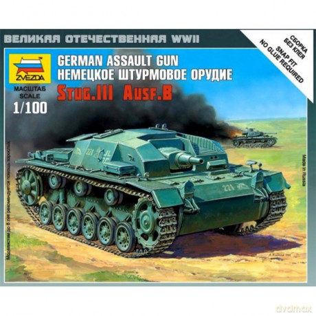 ZVEZDA Strurmgeschutz III Ausf.B 6155 [MODELARSTWO]