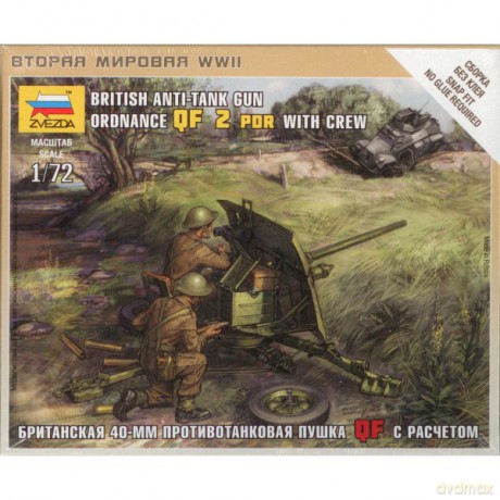 ZVEZDA British Antitank Gun Ordnance QF 6169 [MODELARSTWO]