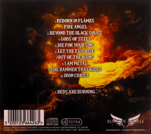 Chris Bohltendahl's Steelhammer: Reborn In Flames (digipack) [CD]