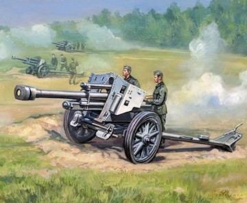 ZVEZDA German 105mm Howitzer LeFH 1818m 6121 [MODELARSTWO]