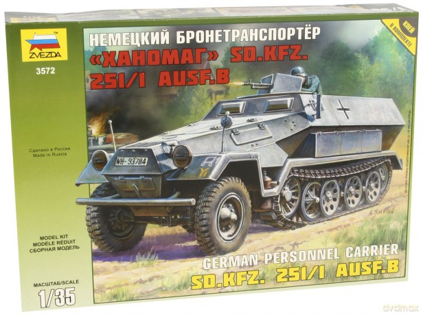 ZVEZDA German Personnel Carrier Sd.Kfz. 3572 [MODELARSTWO]