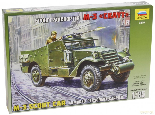 ZVEZDA M3 Armored Scout Car 3519 [MODELARSTWO]