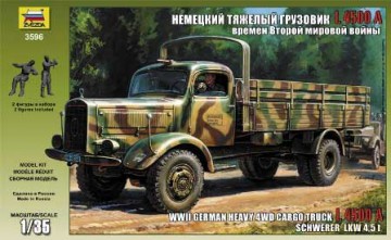 ZVEZDA Heavy German Cargo Truck L 4500 S 3596 [MODELARSTWO]