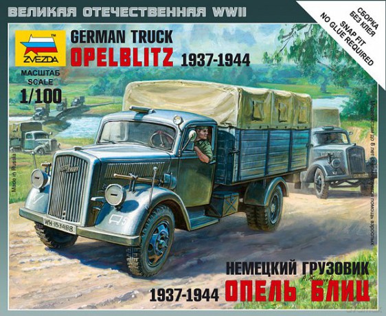 ZVEZDA German 3t Opel Blitz Cargo Truck 6126 [MODELARSTWO]