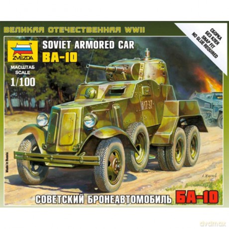 ZVEZDA Soviet Armored Car BA10 6149 [MODELARSTWO]