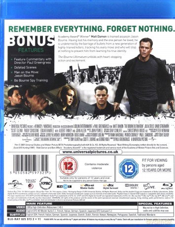 The Bourne Ultimatum (Ultimatum Bourne'a) [Blu-Ray]