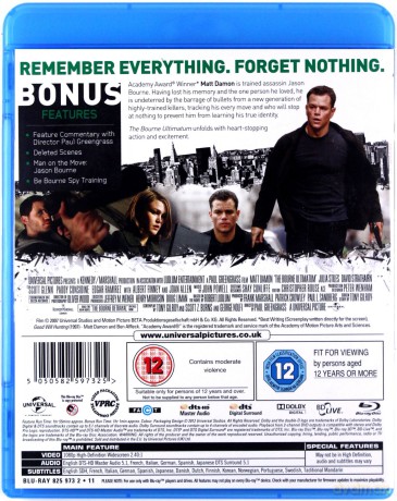 The Bourne Ultimatum (Ultimatum Bourne'a) [Blu-Ray]