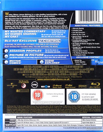 Wanted (Ścigani) [Blu-Ray]