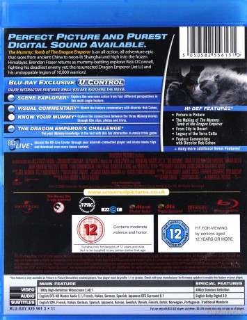 The Mummy: Tomb of the Dragon Emperor (Mumia: Grobowiec Cesarza Smoka) [Blu-Ray]