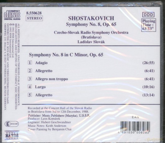 Slovak/Tschechoslowak.Rso: Sinfonie 8 [CD]