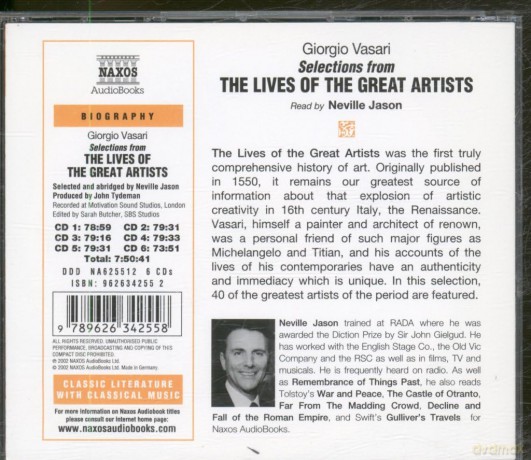 Neville Jason: The Lives Of Great Artists [6CD]