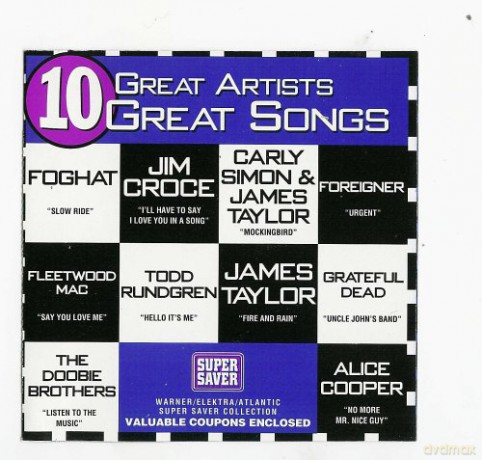10 Great Artists, 10 Great Songs [CD]