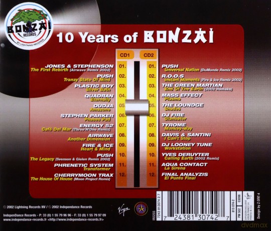 Compilation Trance: 10 years of bonzai [2CD]