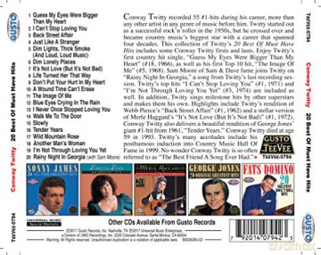 Conway Twitty: 20 Best Of Must Have Hits [CD]