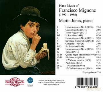 Martin Jones: 20th Century Brazilian Piano Music, Vol. 1 [CD]