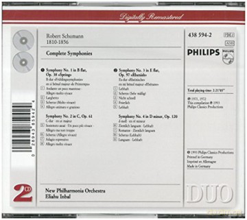 Inbal/Npo: Schu: Sźmtliche Symphonien [2CD]