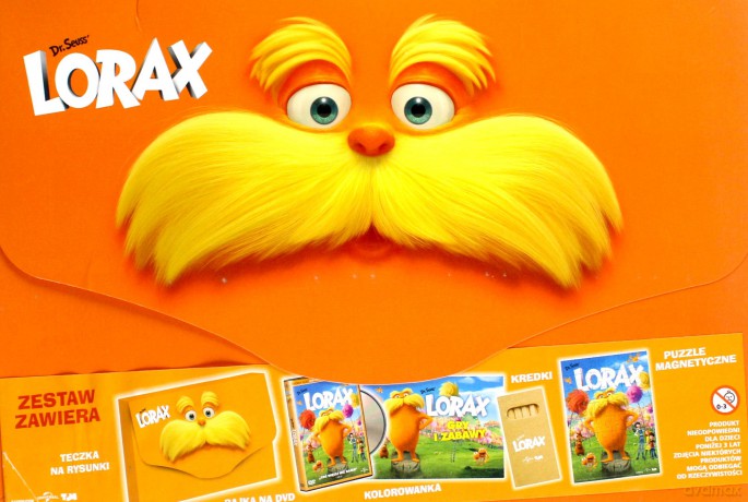 Megapack: Lorax (Teczka A4 + kolorowanka, kredki, puzzle magnetyczne) [DVD]