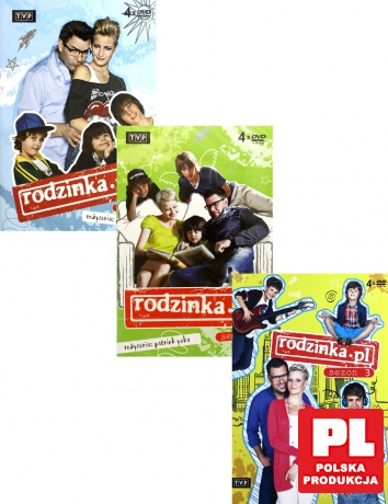 Rodzinka.pl sezon 1 + 2 + 3 Pakiet [12DVD]