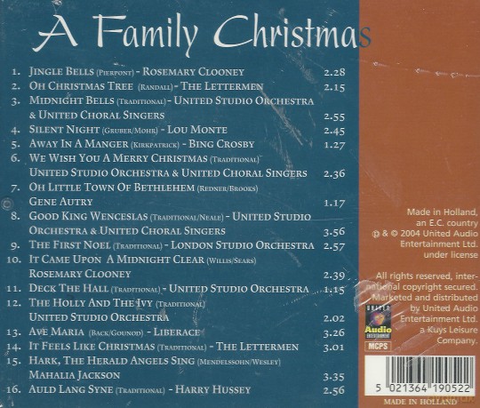A Family Christmas (The Jubilee Collection)-Rosemary Clooneylettermen [CD]