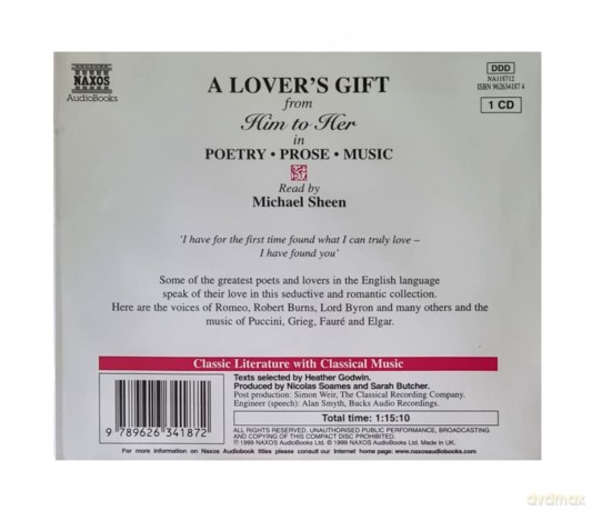 Michael Sheen: A Lovers Gift From Him To Her s [CD]