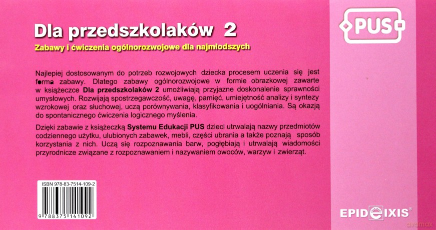 EPIDEIXIS PUS KSIĄŻKA DLA PRZEDSZKOLAKÓW 15411 [KSIĄŻKA]