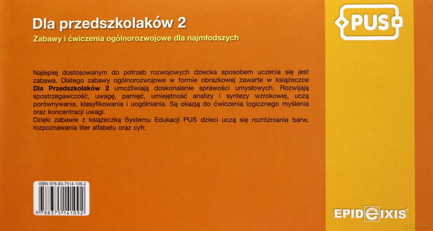 EPIDEIXIS PUS KSIĄŻKA DLA PRZEDSZKOLAKÓW 15411 [KSIĄŻKA]