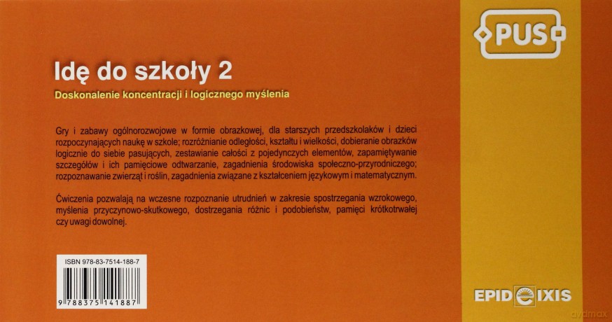 EPIDEIXIS PUS KSIĄŻKA IDĘ DO SZKOŁY 2 17707 [KSIĄŻKA]