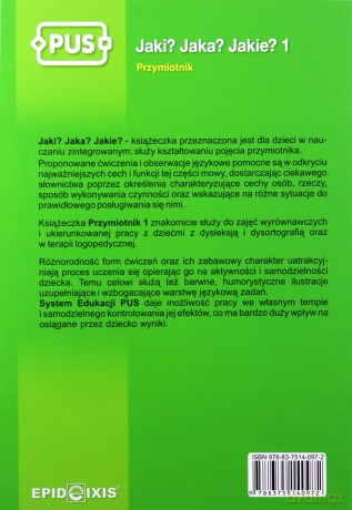 EPIDEIXIS PUS KSIĄŻKA PRZYMIOTNIK 1 17722 [KSIĄŻKA]
