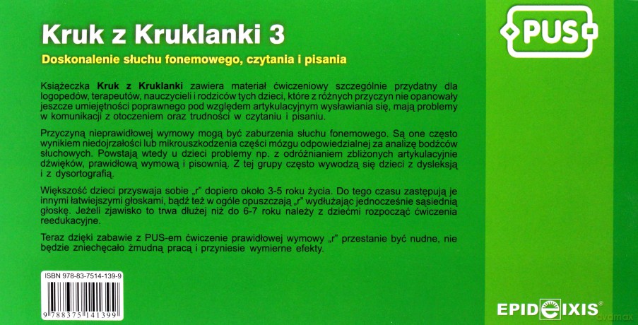 EPIDEIXIS PUS KSIĄŻKA KRUK Z KRUKLANKI 14052 [KSIĄŻKA]