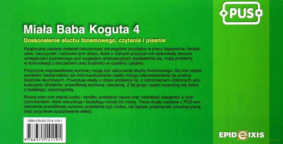 EPIDEIXIS PUS KSIĄŻKA MIAŁA BABA KOGUTA 14061 [KSIĄŻKA]
