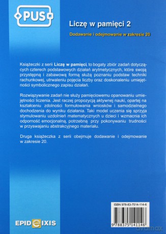 EPIDEIXIS PUS KSIĄŻKA LICZĘ W PAM.2 17714 [KSIĄŻKA]