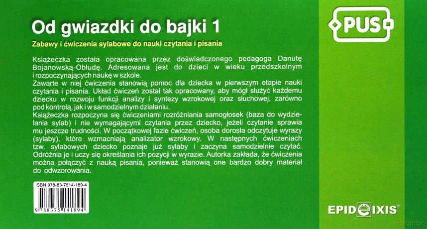 EPIDEIXIS PUS KSIĄŻKA GWIAZDKIBAJKI 1 17751 [KSIĄŻKA]