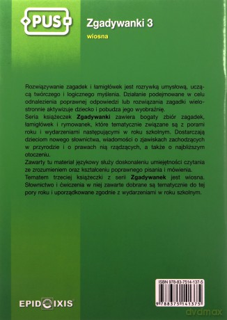 EPIDEIXIS PUS KSIĄŻKA ZGADYWANKI WIOSNA 15152 [KSIĄŻKA]