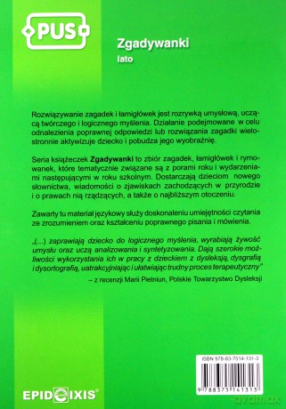EPIDEIXIS PUS KSIĄŻKA ZGADYWANKI LATO 15473 [KSIĄŻKA]