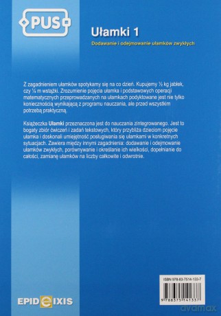 EPIDEIXIS PUS KSIĄŻKA UŁAMKI 1 31500 [KSIĄŻKA]