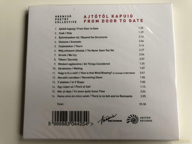 Grencsó Poetry Collective: Ajtótól Kapuig [CD]