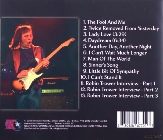 Trower Robin Band: Alive In America [CD]