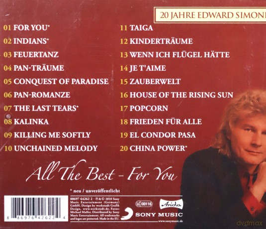 Edward Simoni: All The Best - For You [CD]