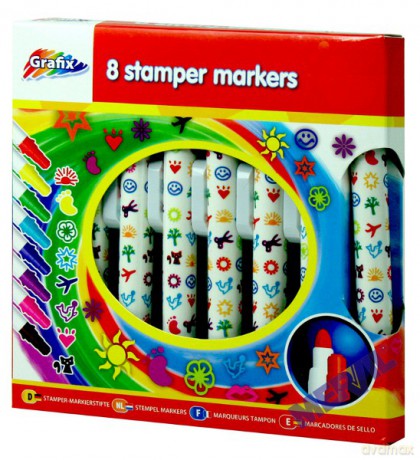 GRAFIX Flamastry Stempelki 10-0177 [ZABAWKA]