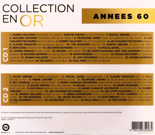 Collection En Or: Années 60 [2CD]