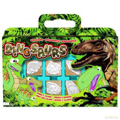 MULTIPRINT Pieczątki Dinozaury, walizka 7220 [ZABAWKA]