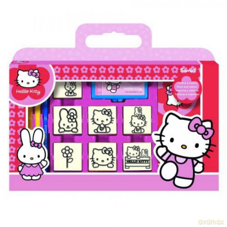 MULTIPRINT Pieczątki Hello Kitty,walizka 7803 [ZABAWKA]